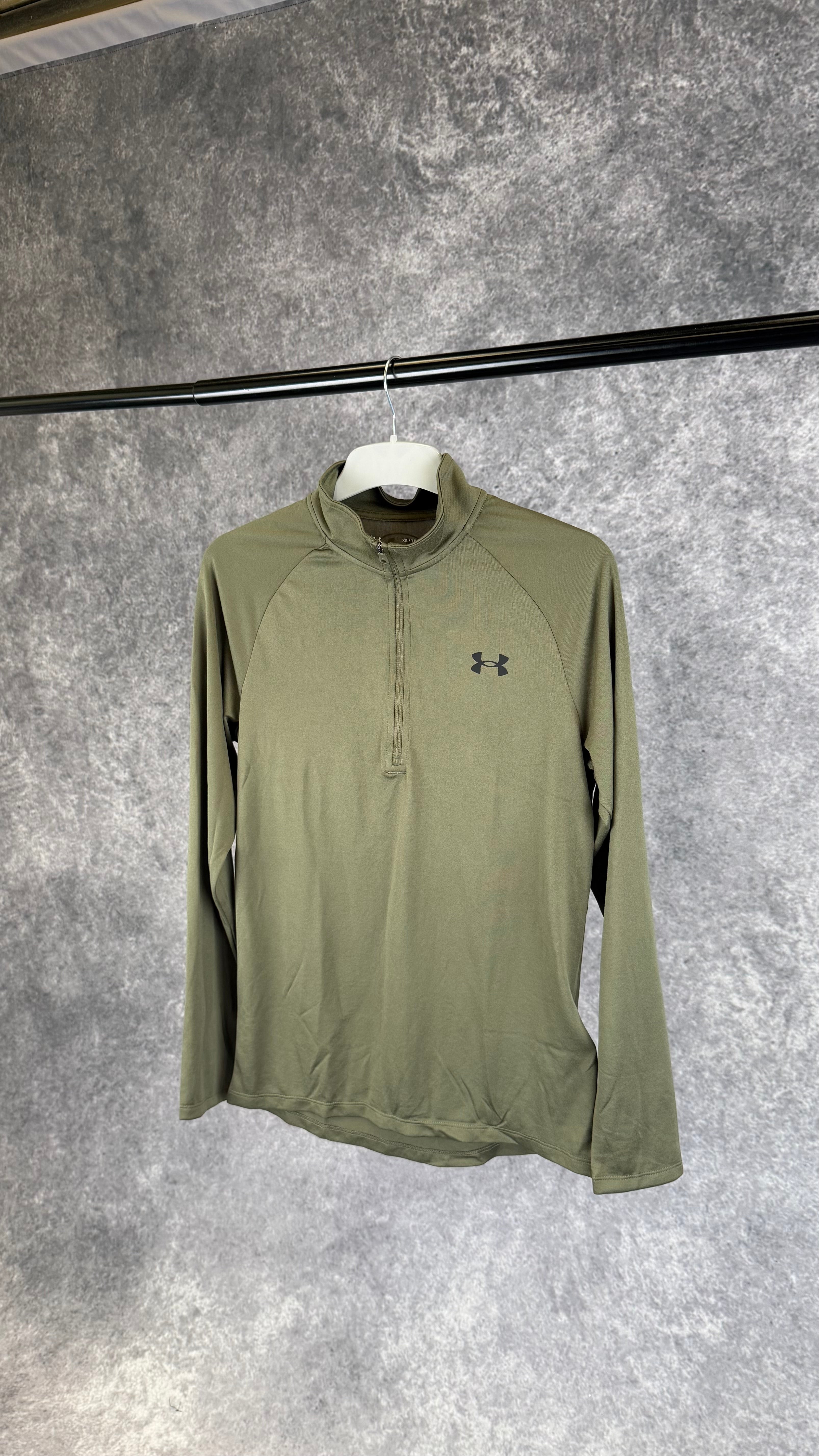 Under armour khaki tech 1/4 zip.