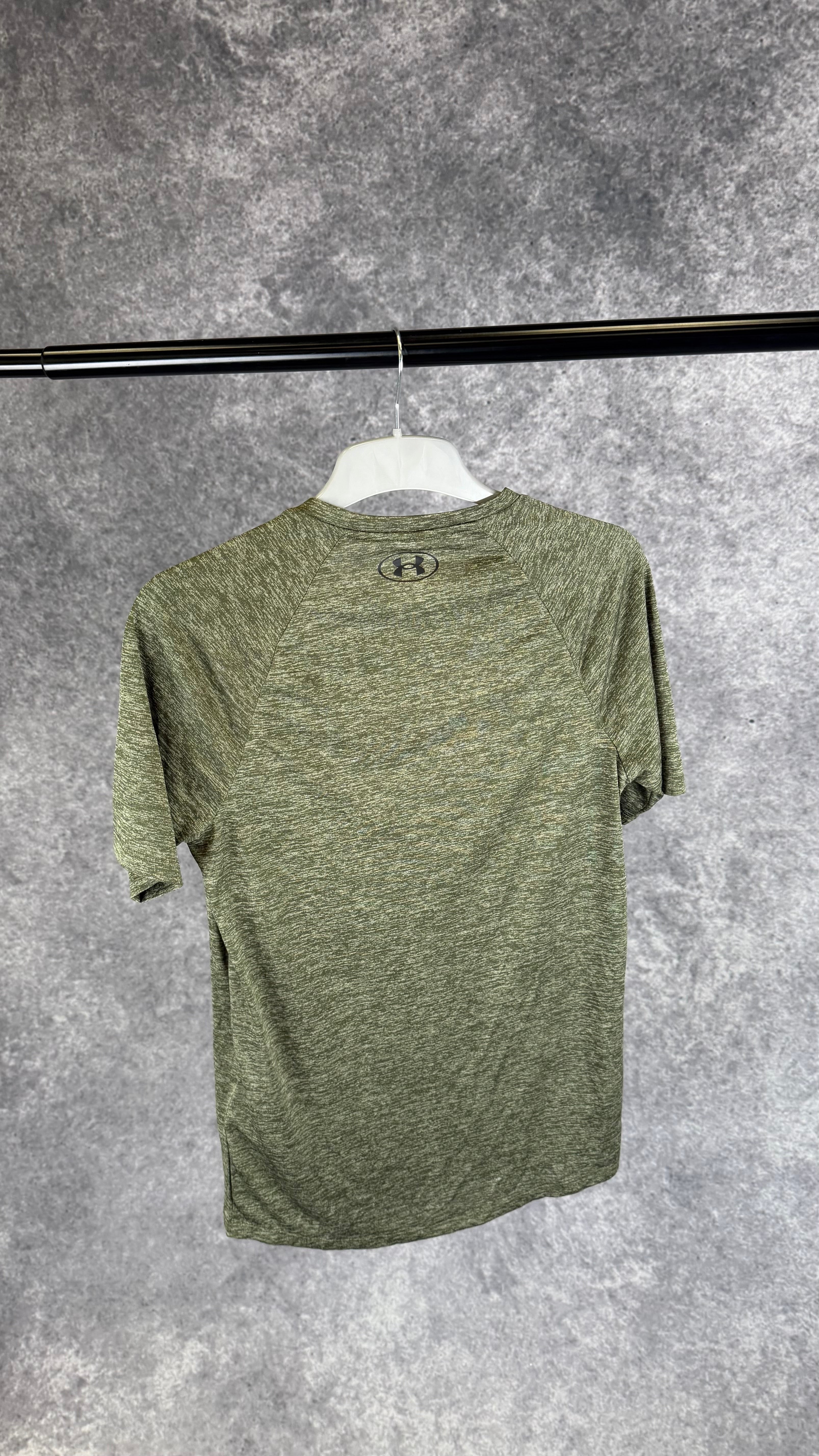 Under armour tech khaki t shirt