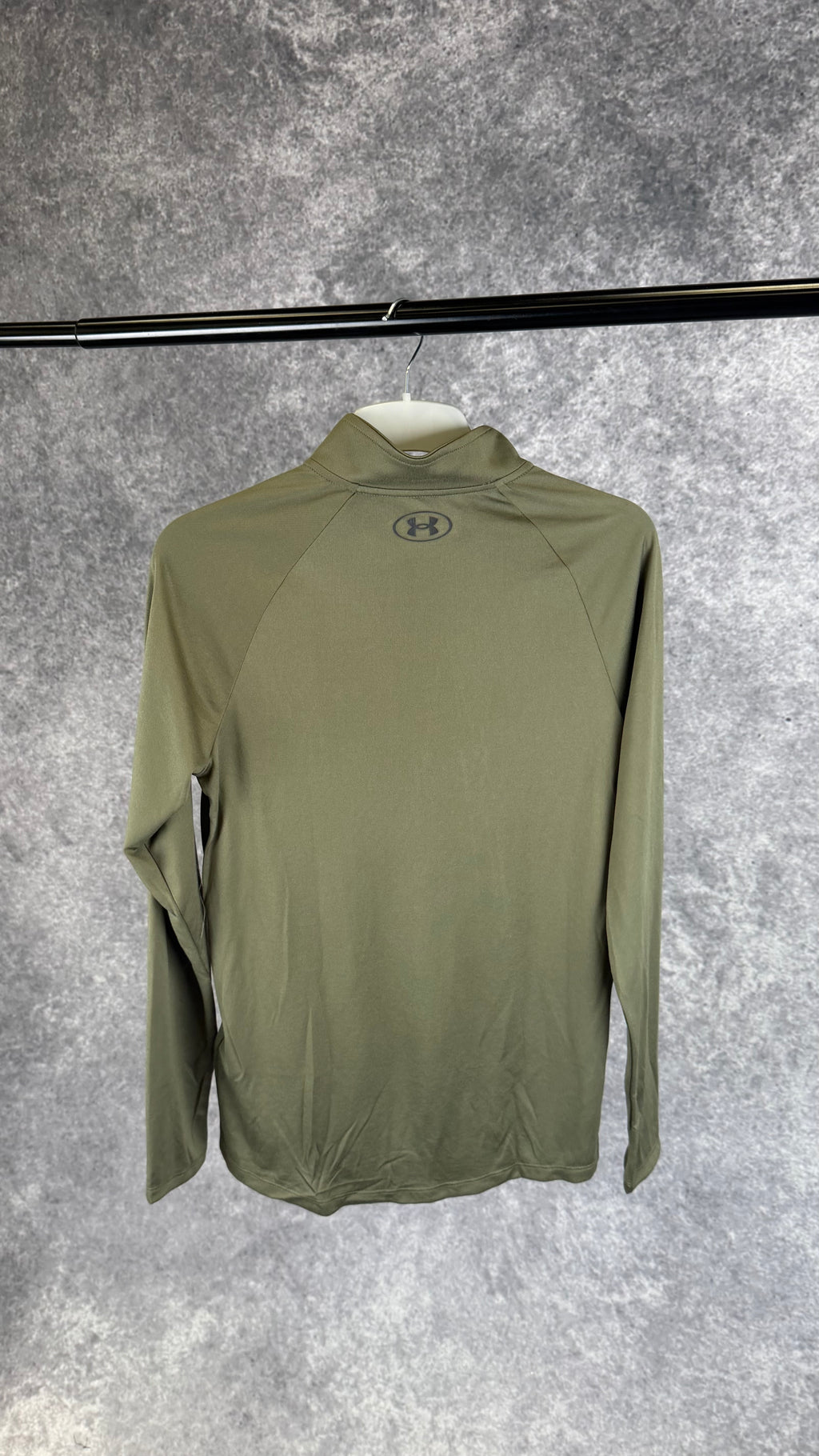 Under armour khaki tech 1/4 zip.
