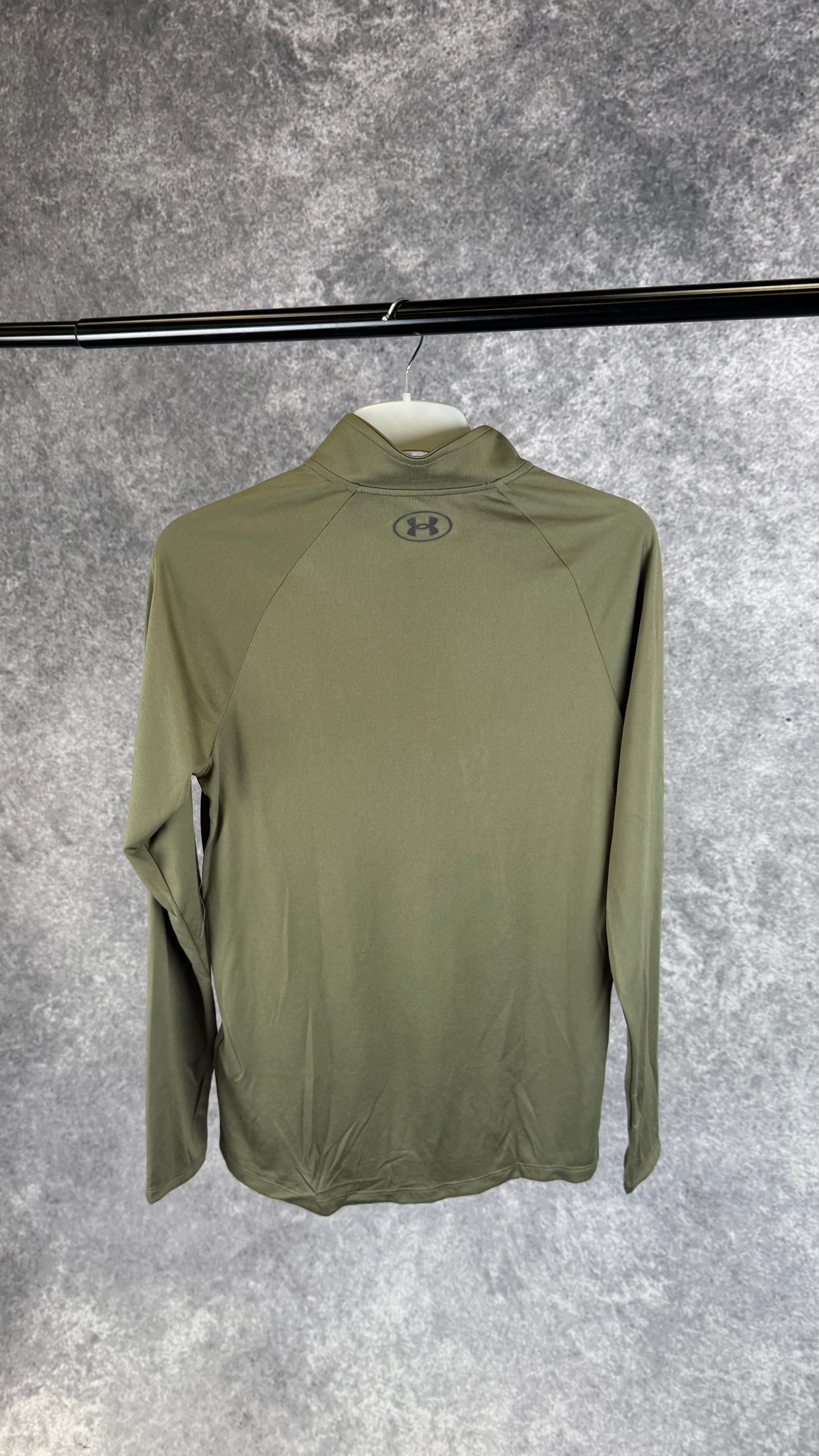Under armour khaki tech 1/4 zip.