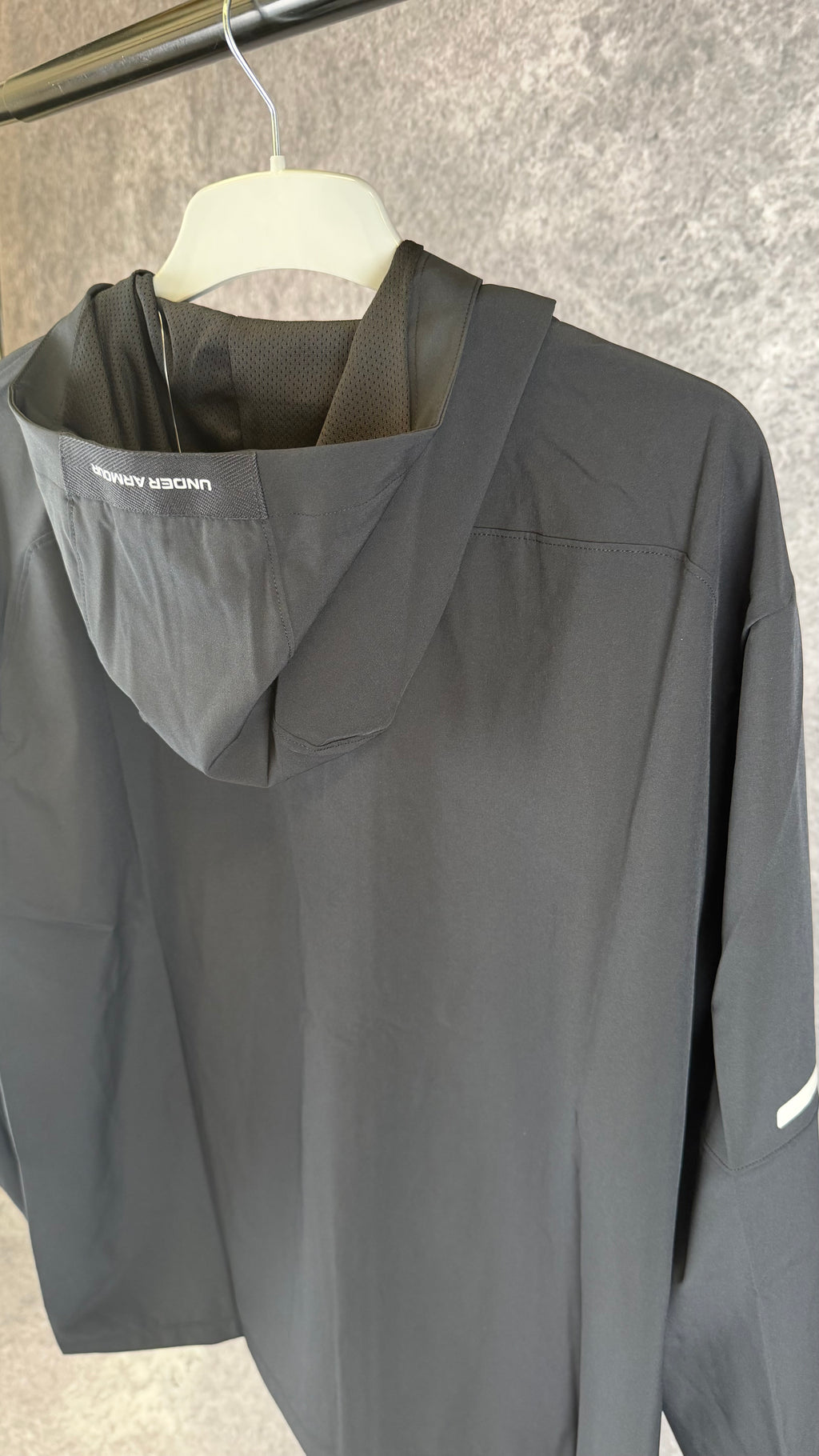 Under armour black/pink windbreaker.