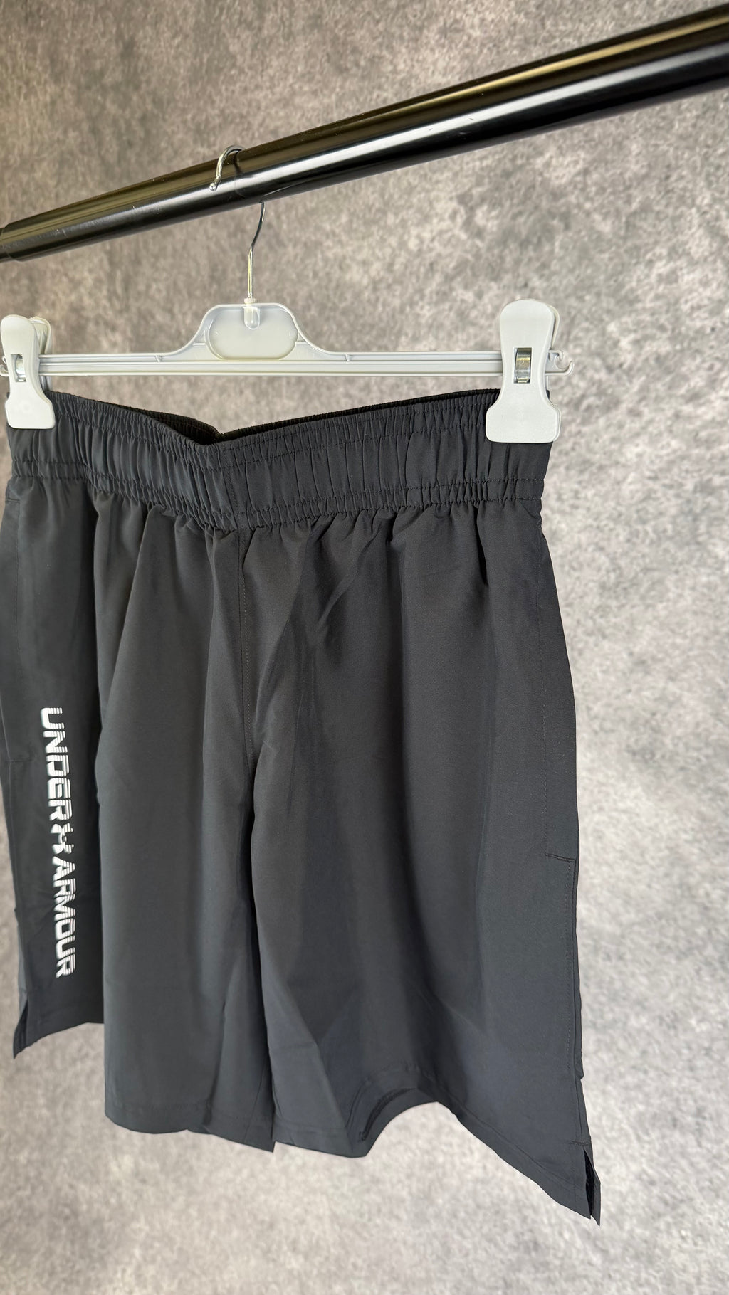 Under armour black woven shorts