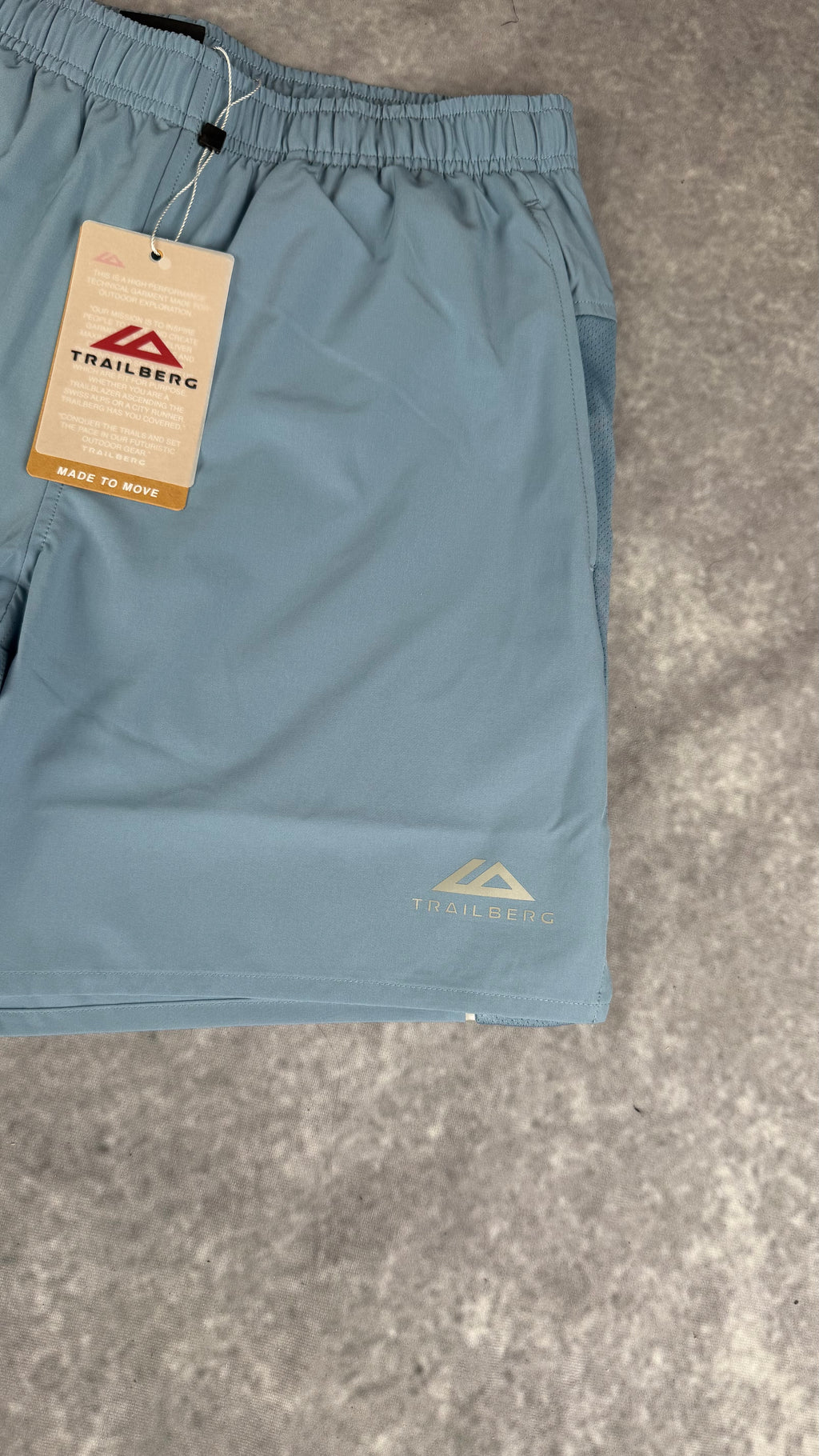 Trailberg essentials 2.0 shorts faded denim