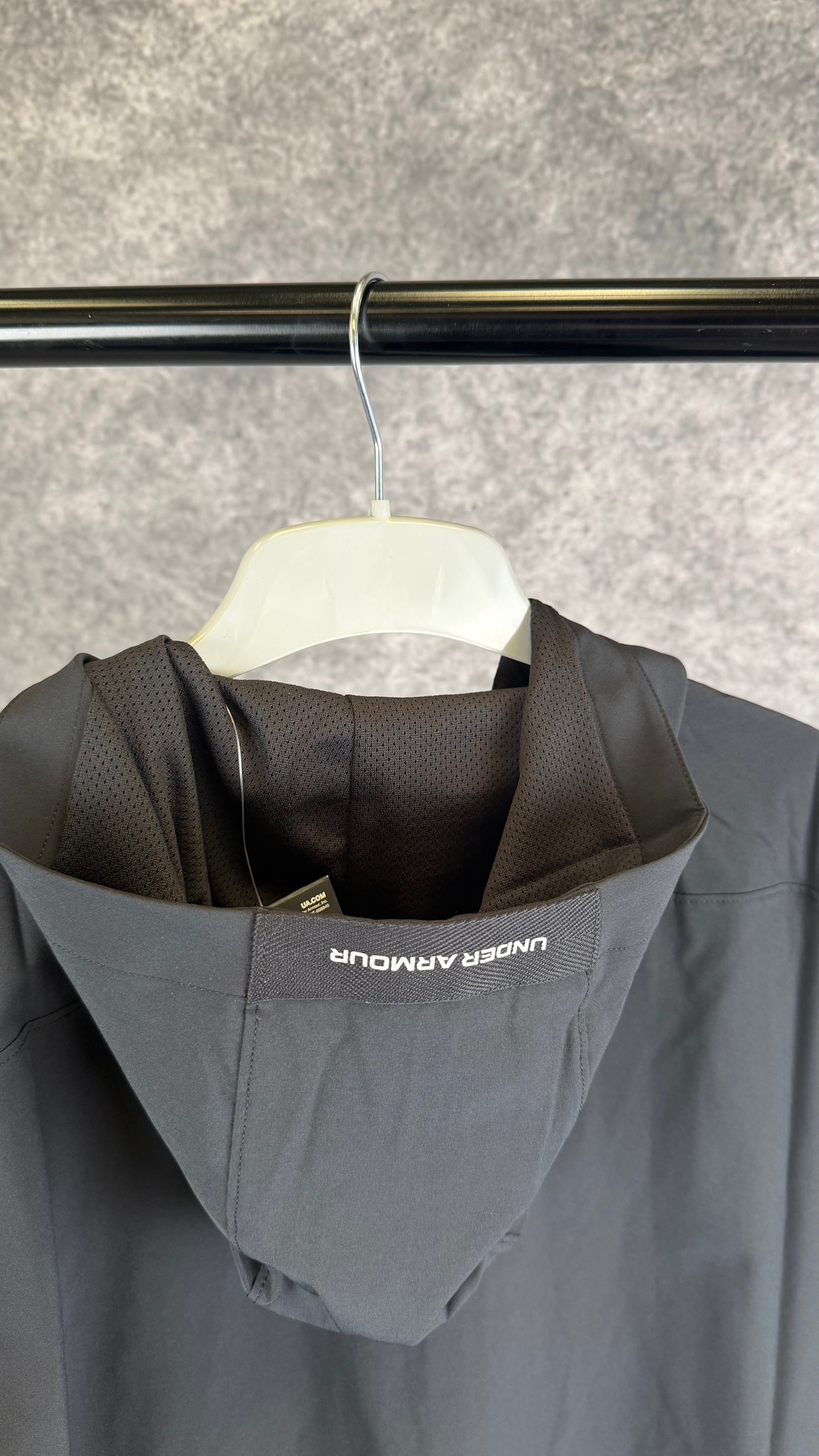 Under armour black/pink windbreaker.