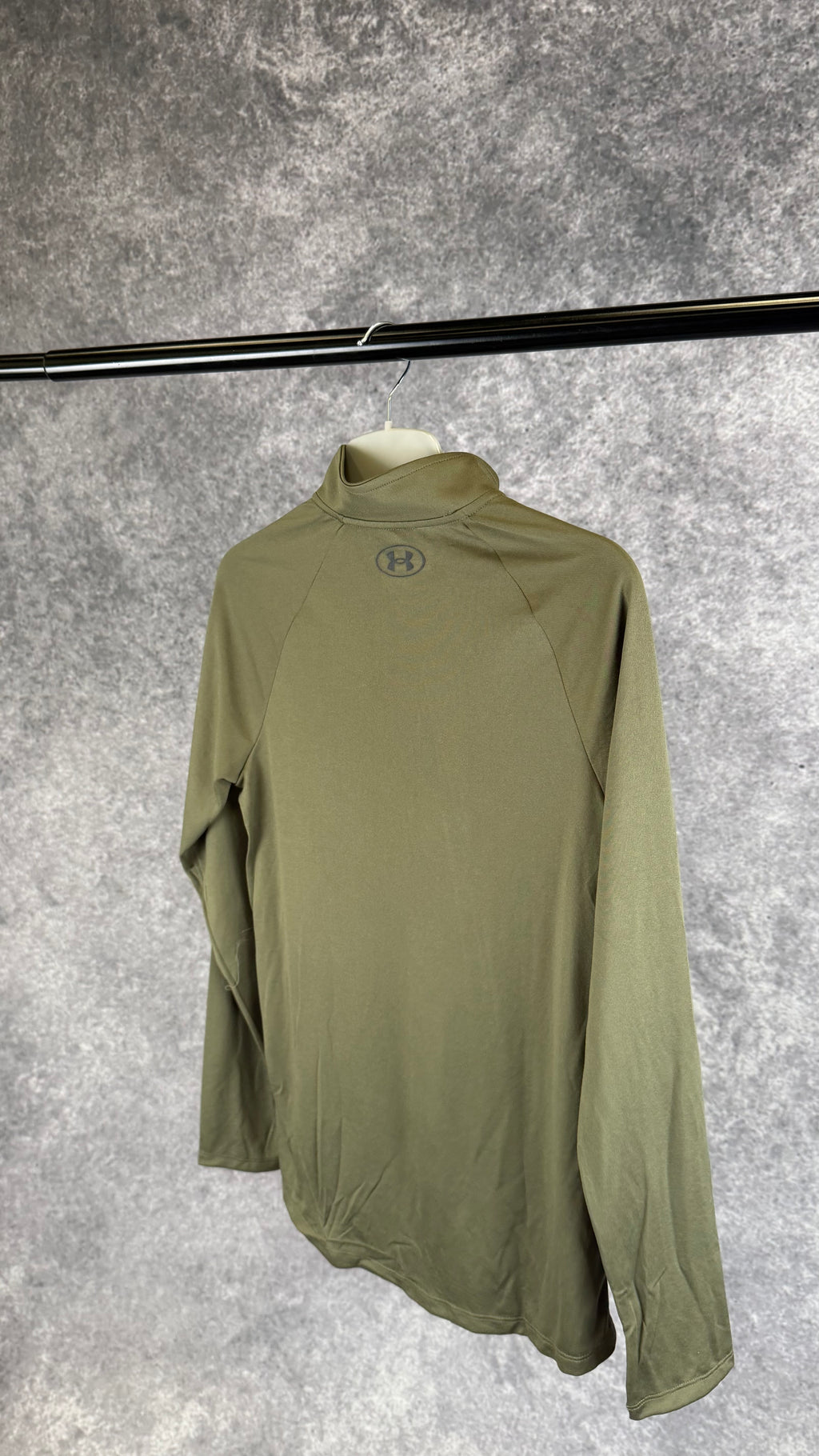 Under armour khaki tech 1/4 zip.