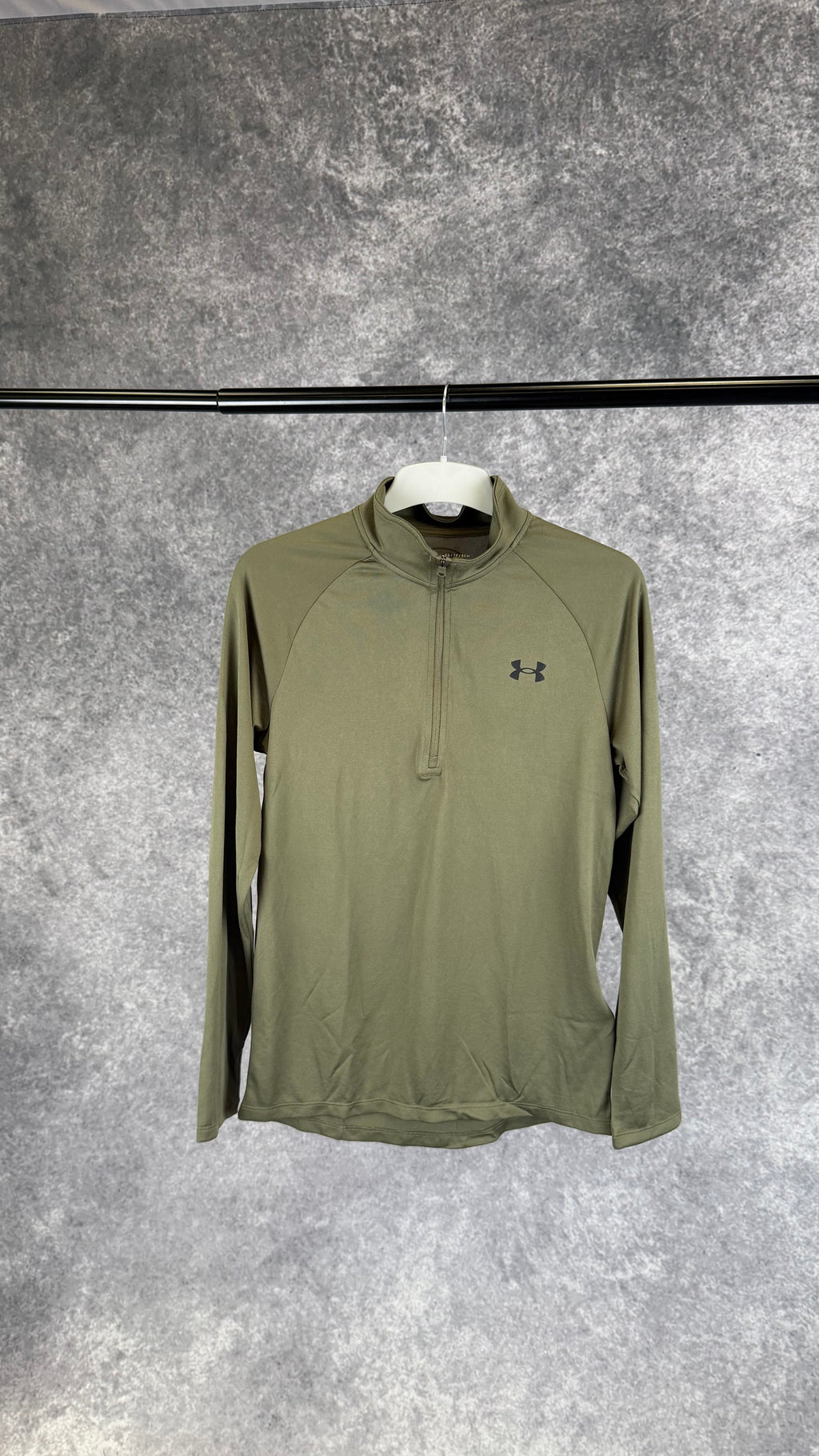 Under armour khaki tech 1/4 zip.