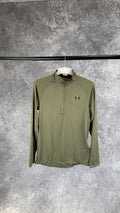 Under armour khaki tech 1/4 zip.