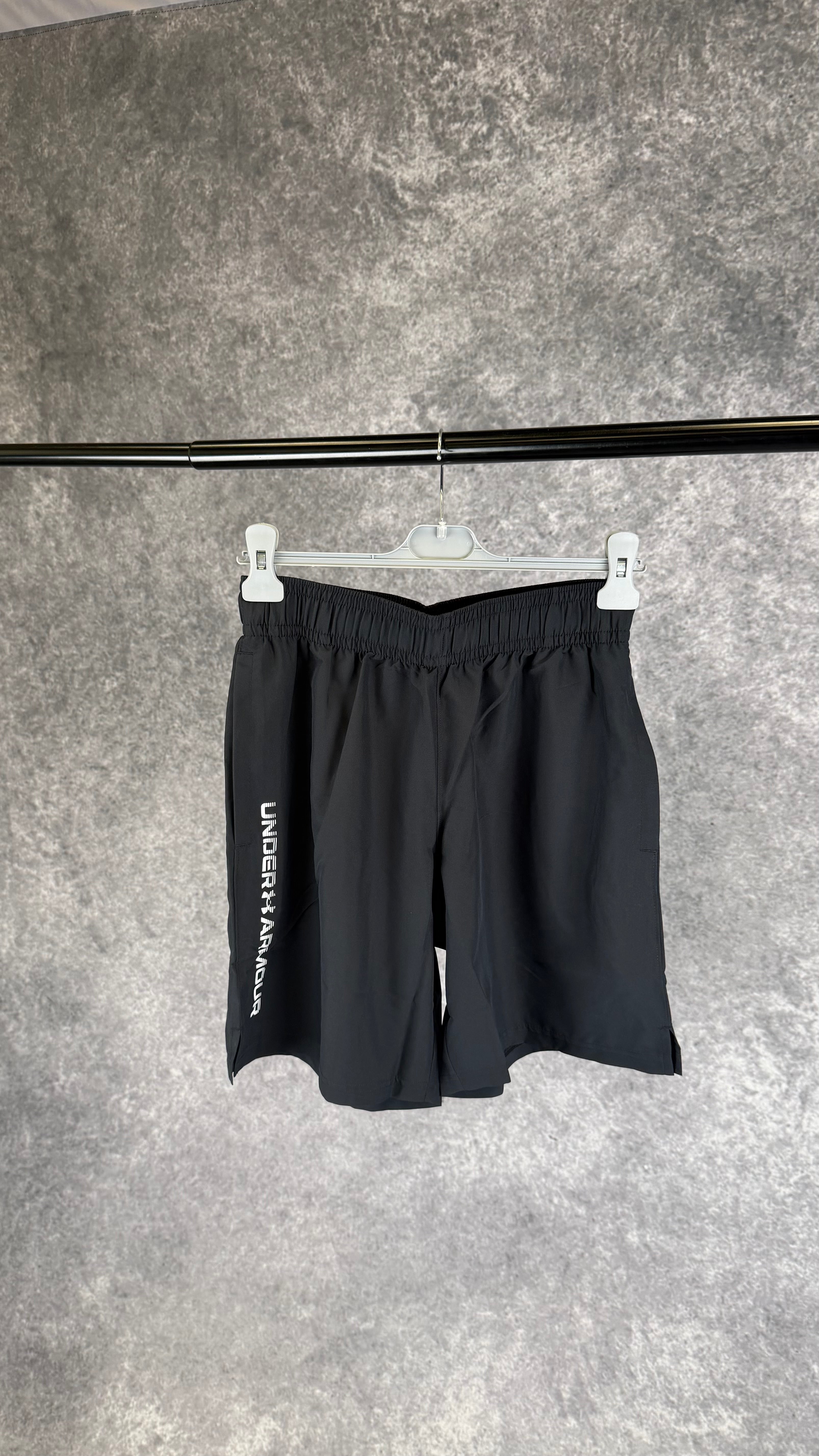 Under armour black woven shorts
