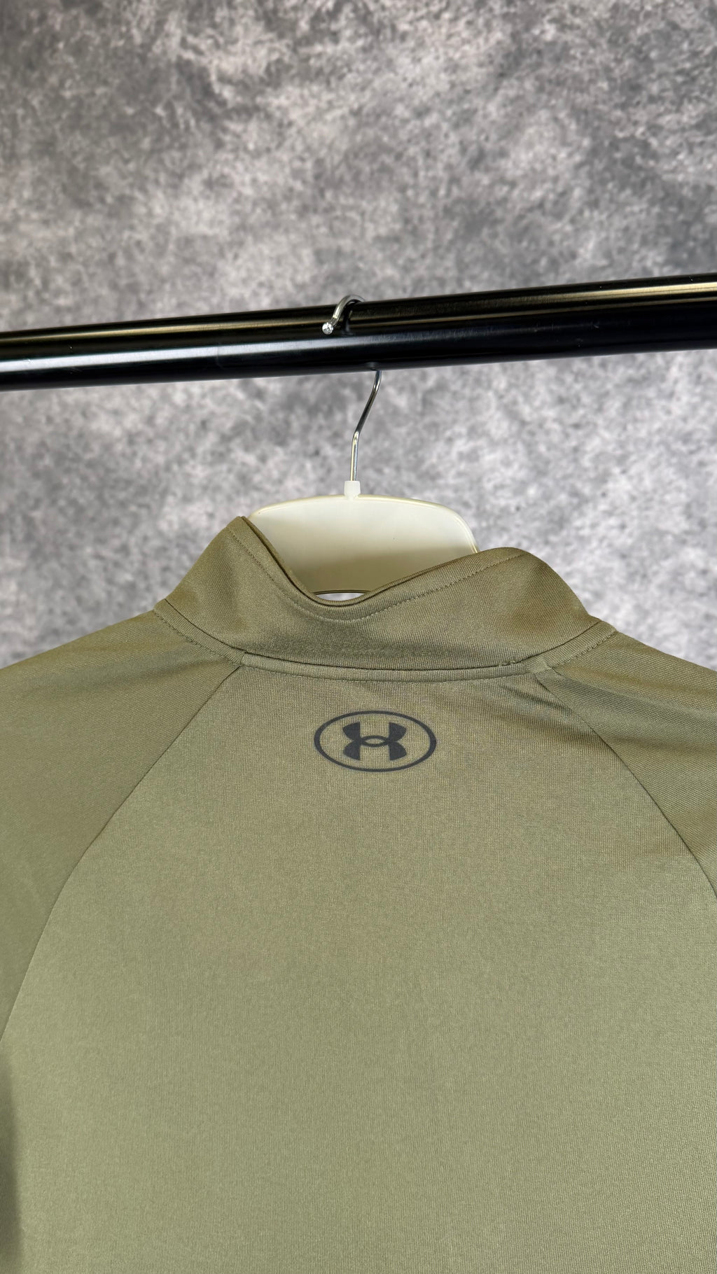 Under armour khaki tech 1/4 zip.