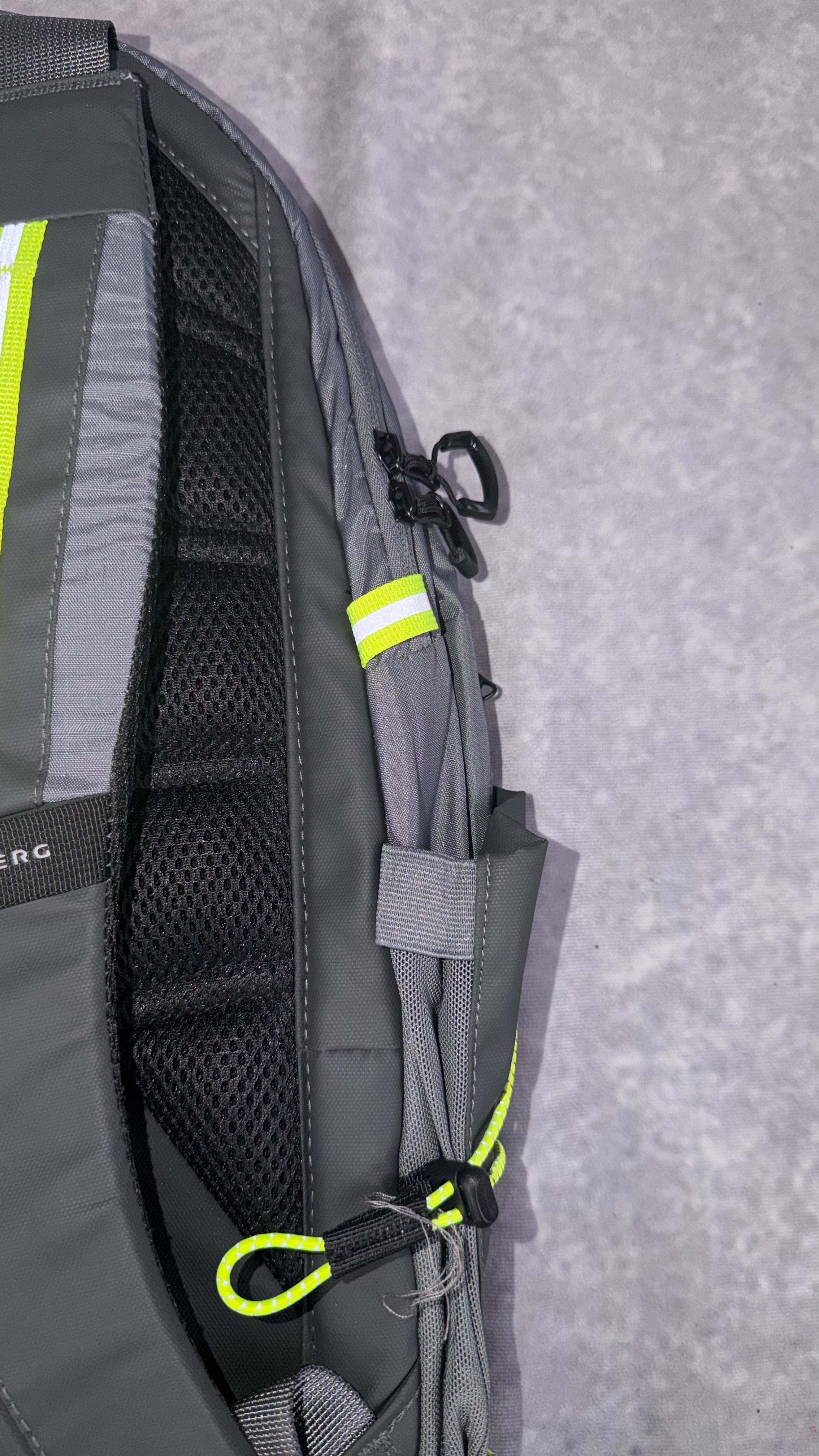 Trailberg neon and grey backpack.
