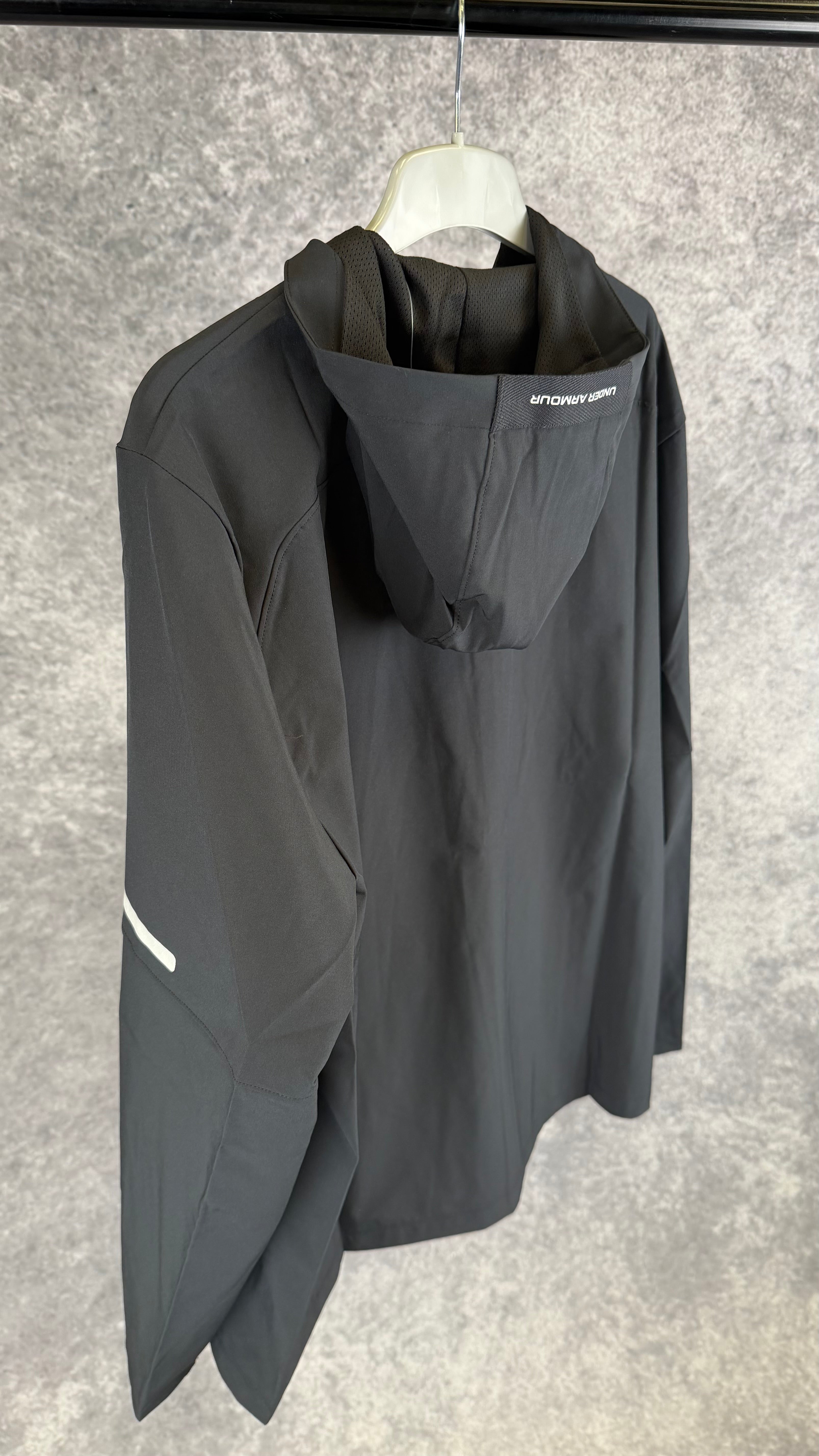 Under armour black/pink windbreaker.