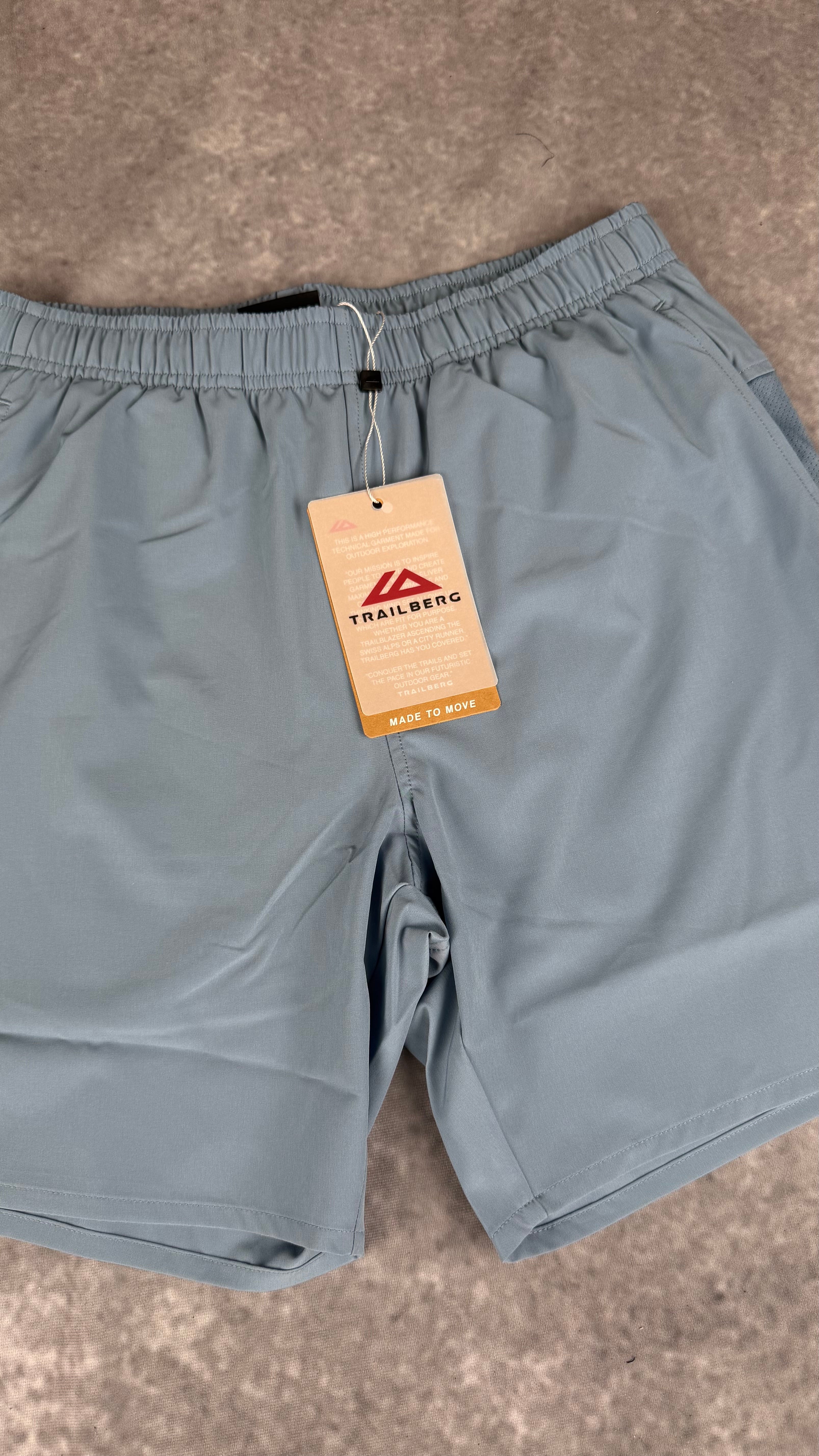 Trailberg essentials 2.0 shorts faded denim