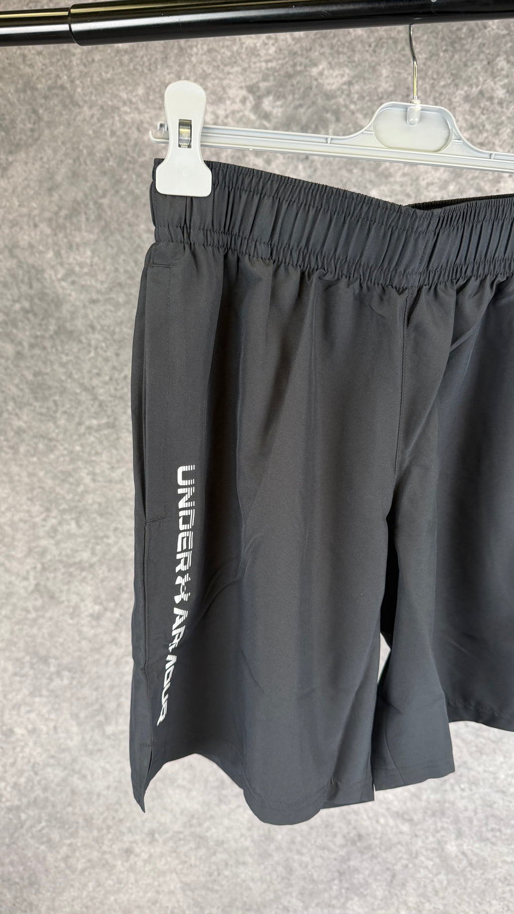 Under armour black woven shorts