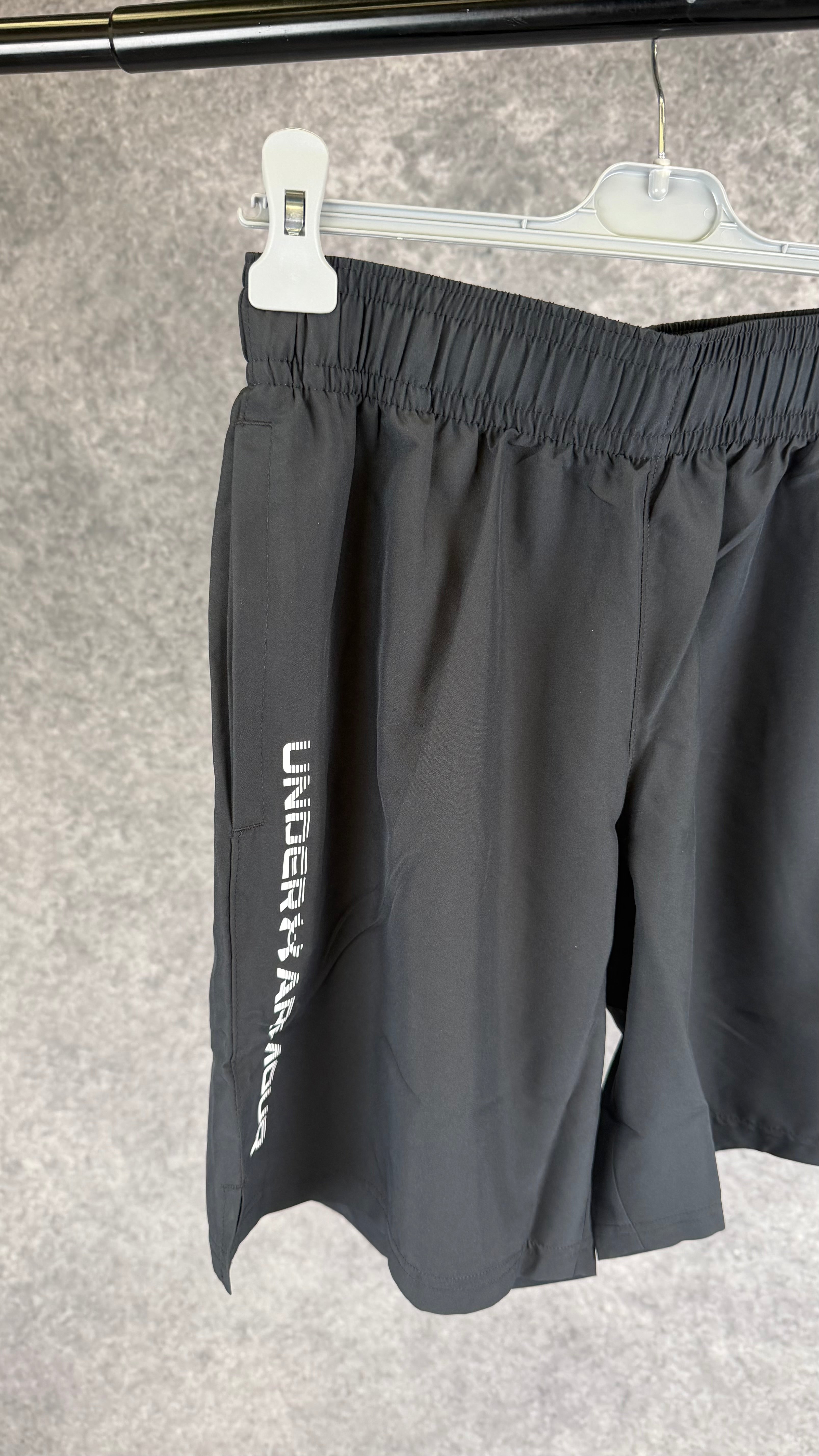 Under armour black woven shorts